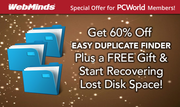 Get 60% Off  EASY DUPLICATE FINDER This Christmas and Recover Lost Disk Space!